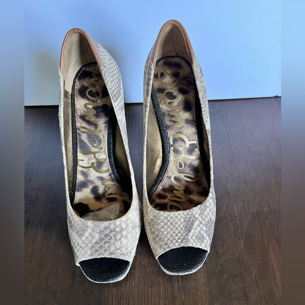 Sam Edelman platform Animal Print size 9